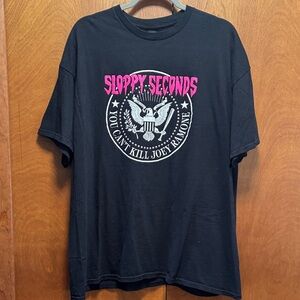 Authentic Sloppy Seconds 2025 Tour Black Graphic T-Shirt